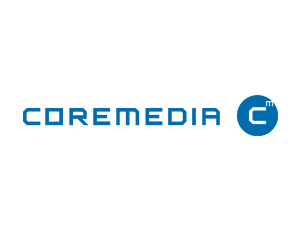 graphic: company logo CoreMedia - partner of T-Systems Multimedia Solutions